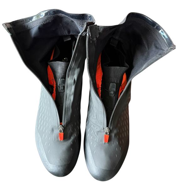 DMT WKR1 Cycling Shoes Winter Knit Road Black Orange Mens 47